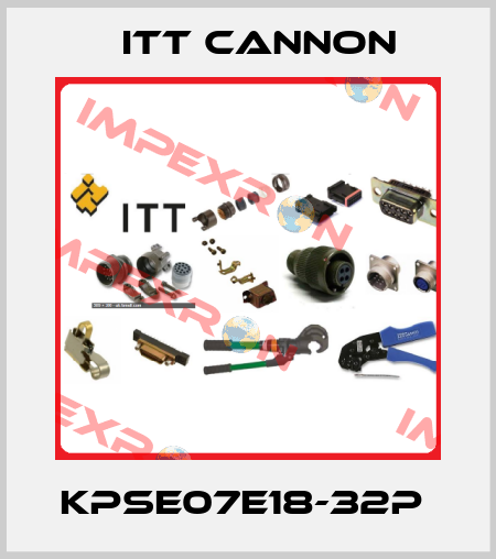 KPSE07E18-32P  Itt Cannon