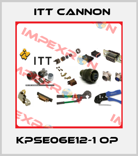 KPSE06E12-1 OP  Itt Cannon