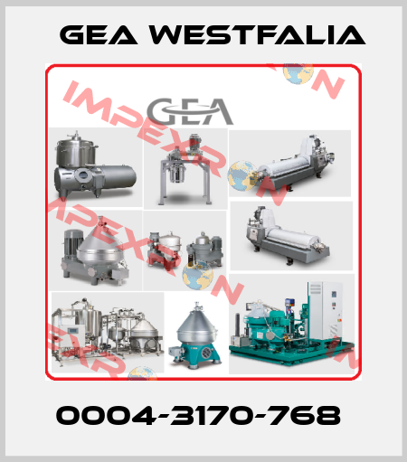 0004-3170-768  Gea Westfalia