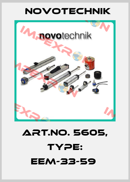 Art.No. 5605, Type: EEM-33-59  Novotechnik