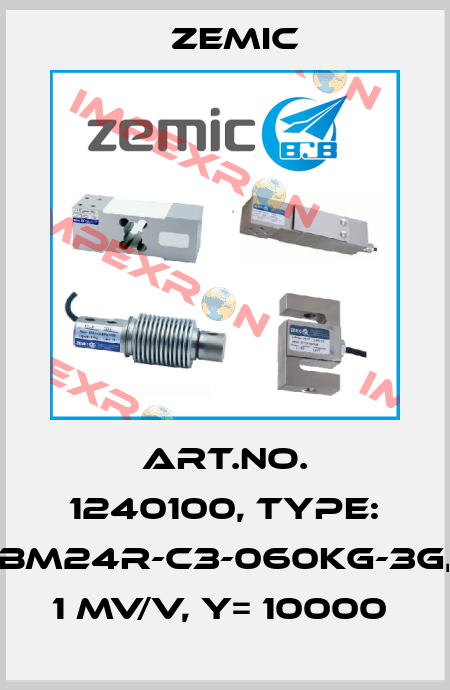 Art.No. 1240100, Type: BM24R-C3-060kg-3G, 1 mV/V, Y= 10000  ZEMIC