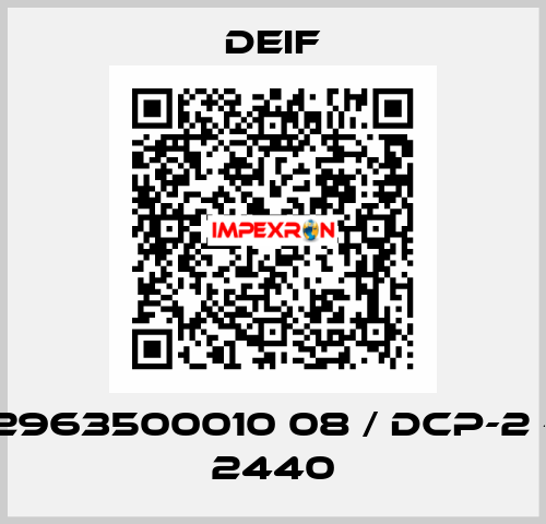 2963500010 08 / DCP-2 - 2440 Deif