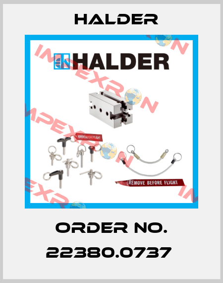Order No. 22380.0737  Halder