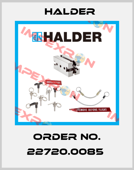 Order No. 22720.0085  Halder