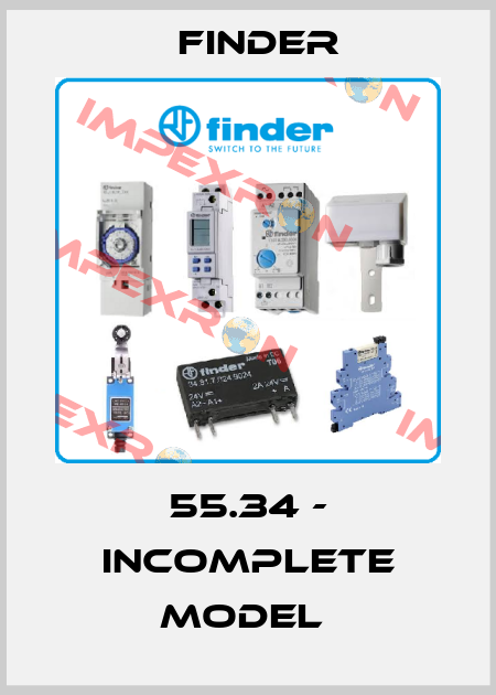 55.34 - incomplete model  Finder