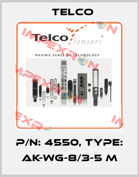 p/n: 4550, Type: AK-WG-8/3-5 m Telco
