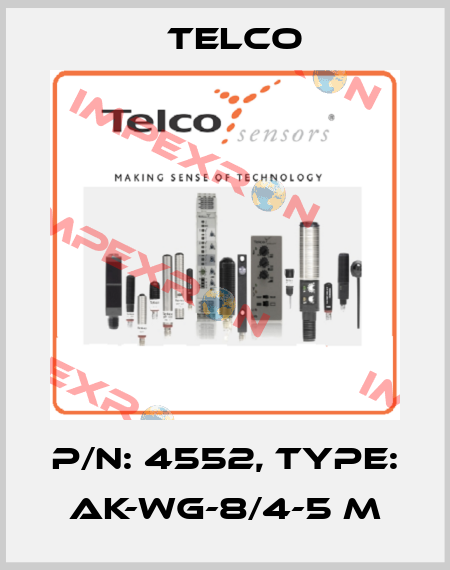 p/n: 4552, Type: AK-WG-8/4-5 m Telco