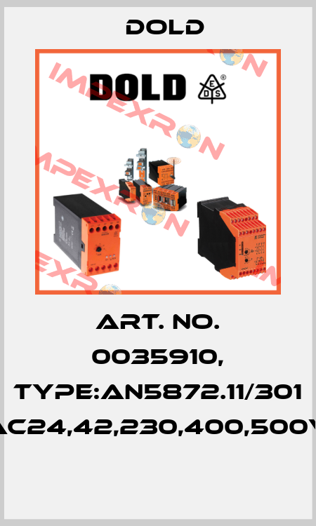 Art. No. 0035910, Type:AN5872.11/301 AC24,42,230,400,500V  Dold