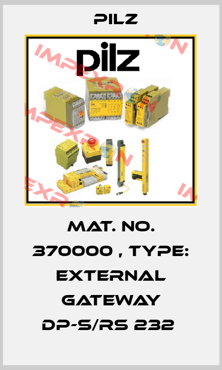 Mat. No. 370000 , Type: External Gateway DP-S/RS 232  Pilz
