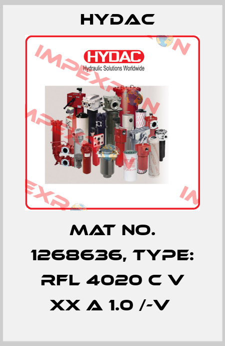 Mat No. 1268636, Type: RFL 4020 C V XX A 1.0 /-V  Hydac