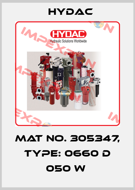 Mat No. 305347, Type: 0660 D 050 W  Hydac