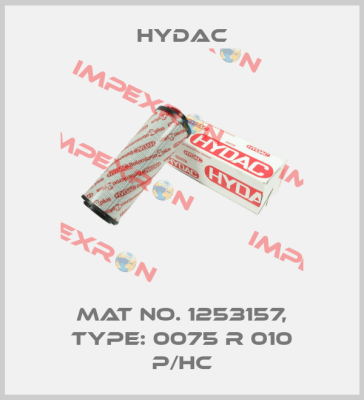 Mat No. 1253157, Type: 0075 R 010 P/HC Hydac