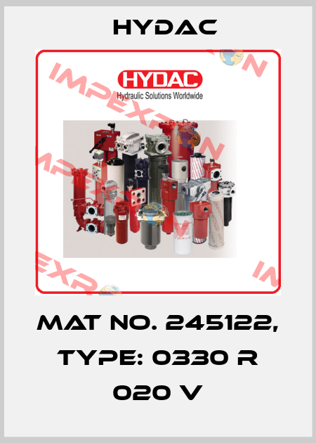 Mat No. 245122, Type: 0330 R 020 V Hydac