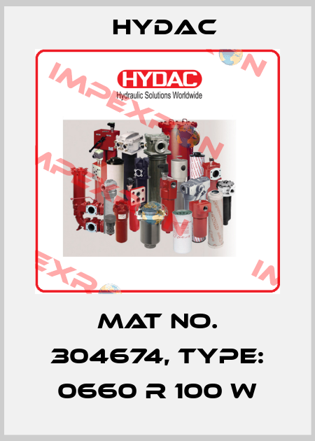 Mat No. 304674, Type: 0660 R 100 W Hydac