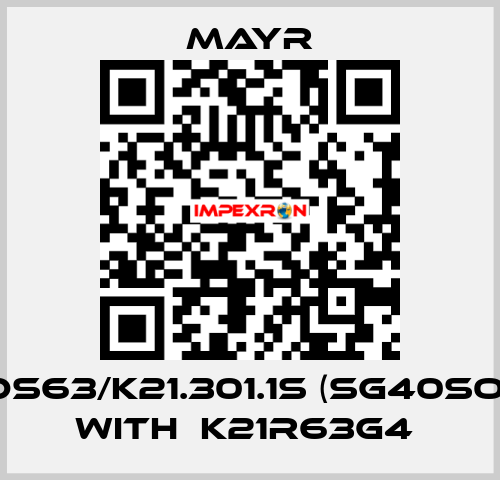 DS63/K21.301.1S (SG40SO) with  K21R63G4  Mayr