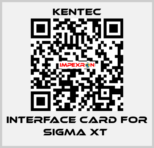 Interface Card For Sigma XT  Kentec
