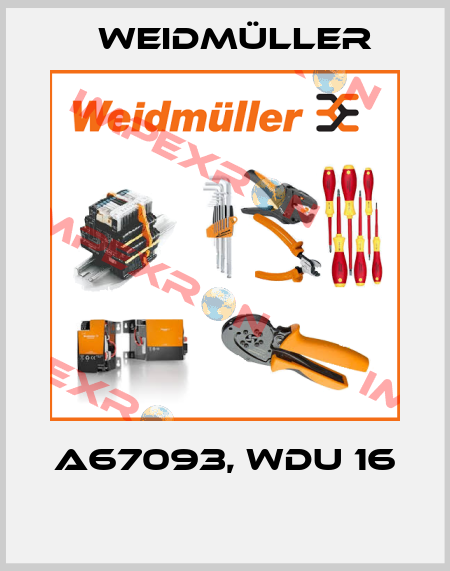 A67093, WDU 16  Weidmüller