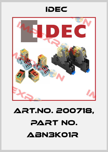Art.No. 200718, Part No. ABN3K01R  Idec