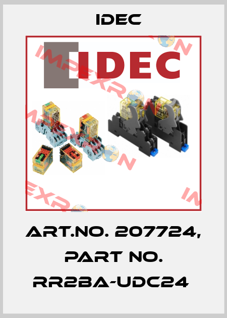 Art.No. 207724, Part No. RR2BA-UDC24  Idec