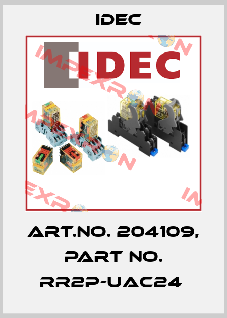 Art.No. 204109, Part No. RR2P-UAC24  Idec
