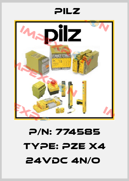 P/N: 774585 Type: PZE X4 24VDC 4n/o  Pilz