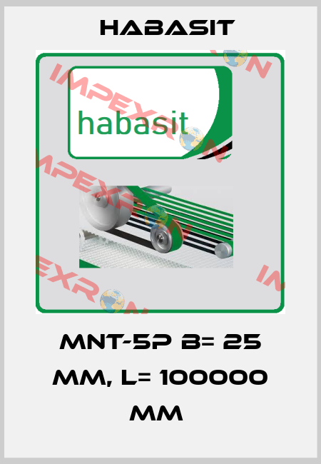 MNT-5P B= 25 mm, L= 100000 mm  Habasit
