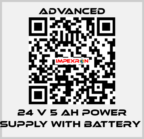 24 V 5 Ah Power Supply with Battery  Advanced
