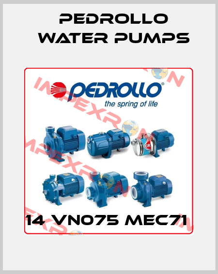 14 VN075 MEC71  Pedrollo Water Pumps