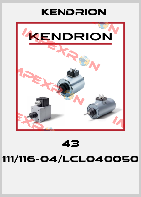 43 111/116-04/LCL040050  Kendrion