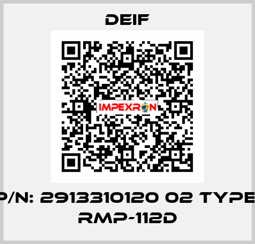 P/N: 2913310120 02 Type: RMP-112D Deif