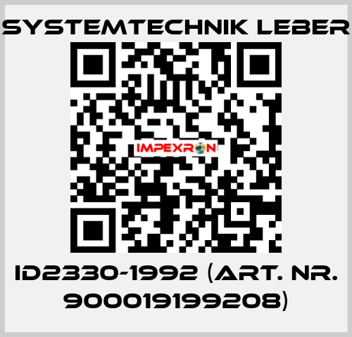 ID2330-1992 (art. nr. 900019199208) Systemtechnik LEBER