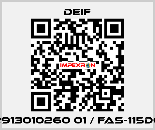 2913010260 01 / FAS-115DG Deif