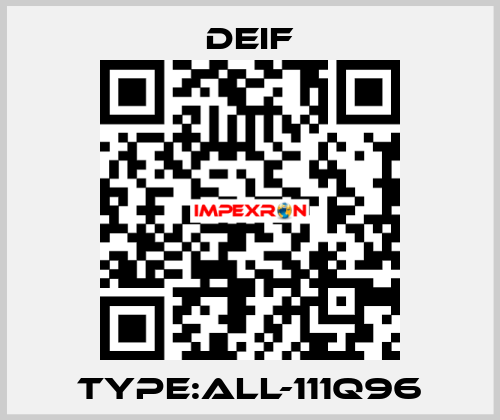Type:ALL-111Q96 Deif