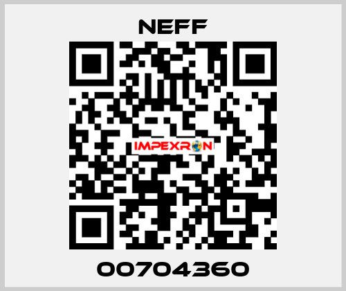 00704360 Neff