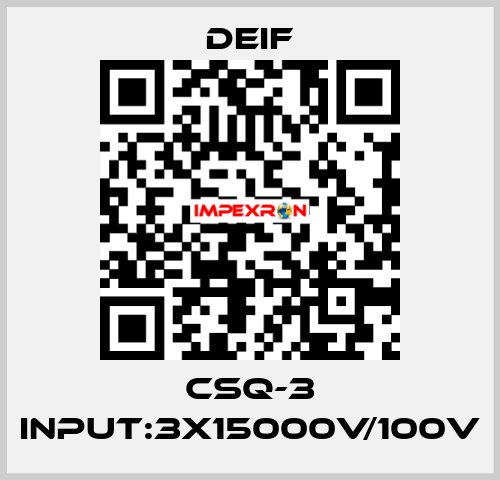 CSQ-3 Input:3x15000V/100V Deif