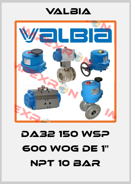 DA32 150 WSP 600 WOG de 1" NPT 10 bar Valbia