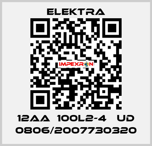 12AA  100L2-4   UD 0806/2007730320 ELEKTRA