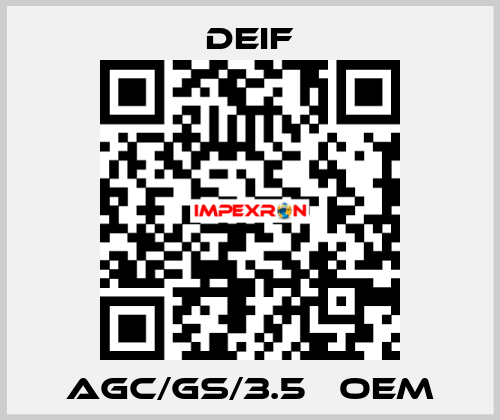 AGC/GS/3.5   oem Deif