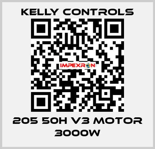 205 50H V3 Motor 3000W Kelly Controls