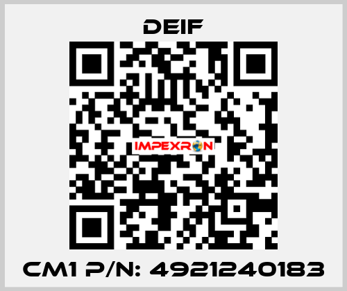 CM1 P/N: 4921240183 Deif