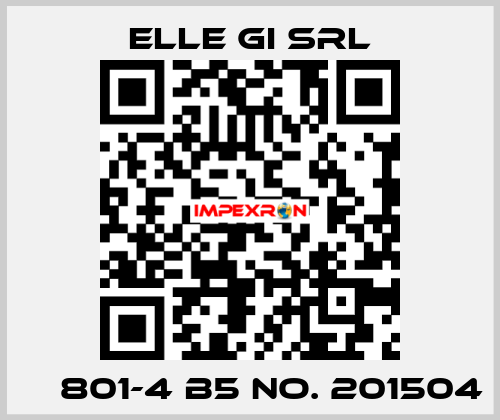 МС801-4 B5 No. 201504 ELLE GI SRL