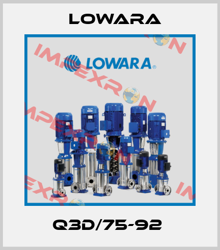 Q3D/75-92  Lowara