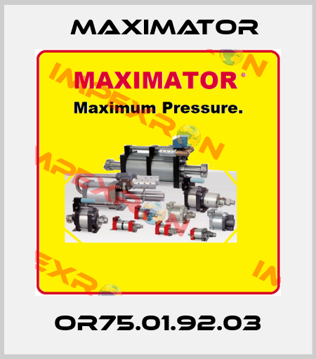 OR75.01.92.03 Maximator