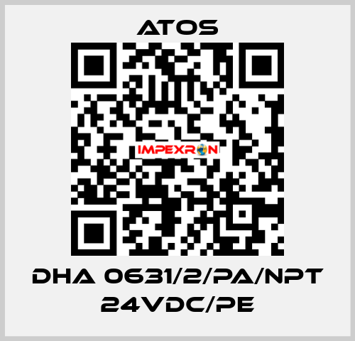 DHA 0631/2/PA/NPT 24VDC/PE Atos