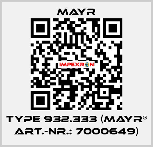 Type 932.333 (mayr® Art.-Nr.: 7000649) Mayr