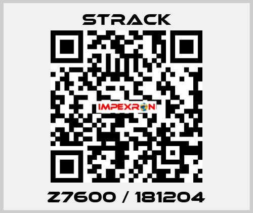 Z7600 / 181204 Strack