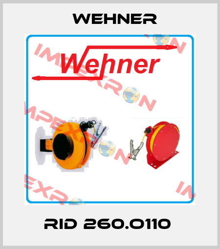 RID 260.O110  Wehner