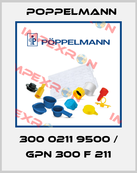 300 0211 9500 / GPN 300 F 211 Poppelmann