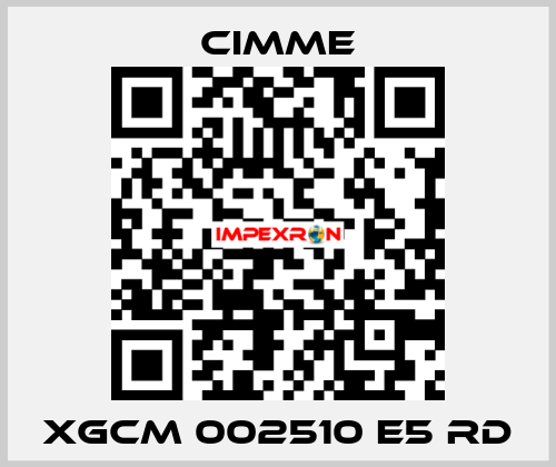 XGCM 002510 E5 RD Cimme