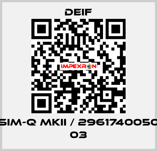 SIM-Q MKII / 2961740050 03 Deif